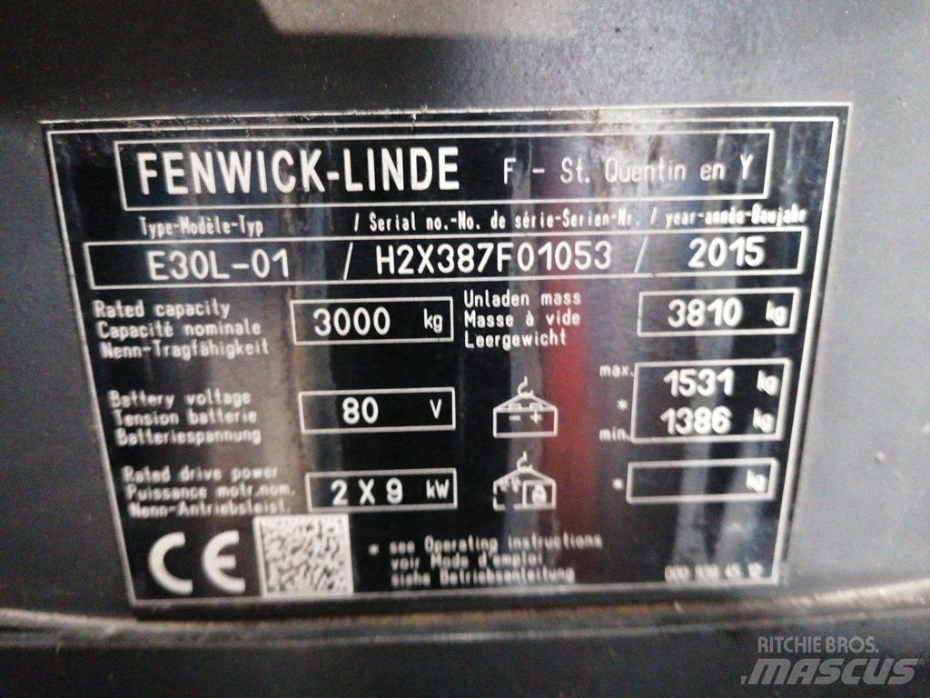 Linde E30L-01 Stivuitor electric