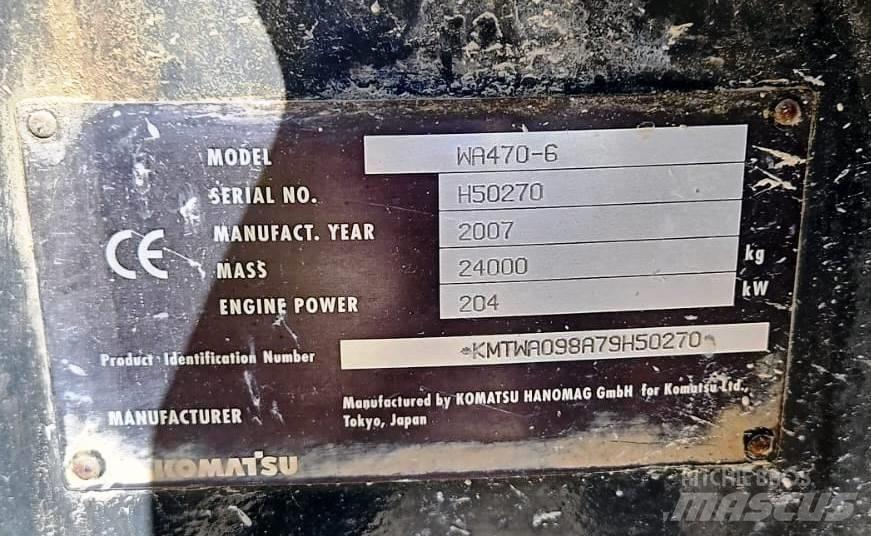 Komatsu WA 470-6 Incarcator pe pneuri