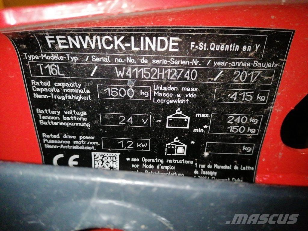 Linde T16L Transpaleta manuala