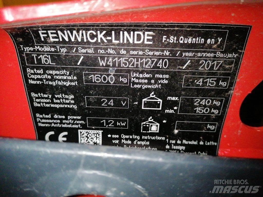 Linde T16L Transpaleta manuala