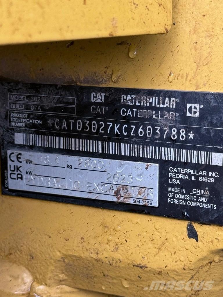 CAT 302.7 CR Mini excavatoare < 7t