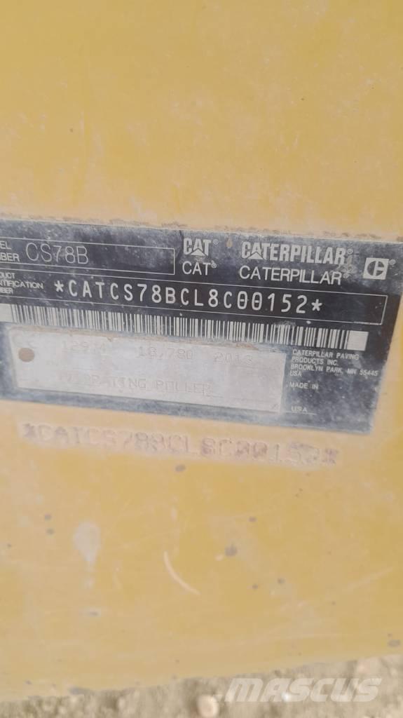 CAT CS 78 B Compactoare monocilindrice