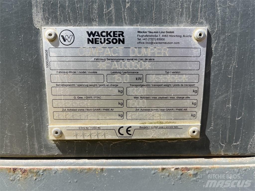 Wacker Neuson DT 15 Minitractor de teren
