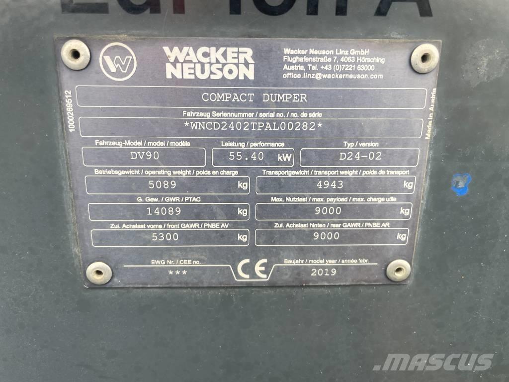 Wacker Neuson DV 90 Minitractor de teren