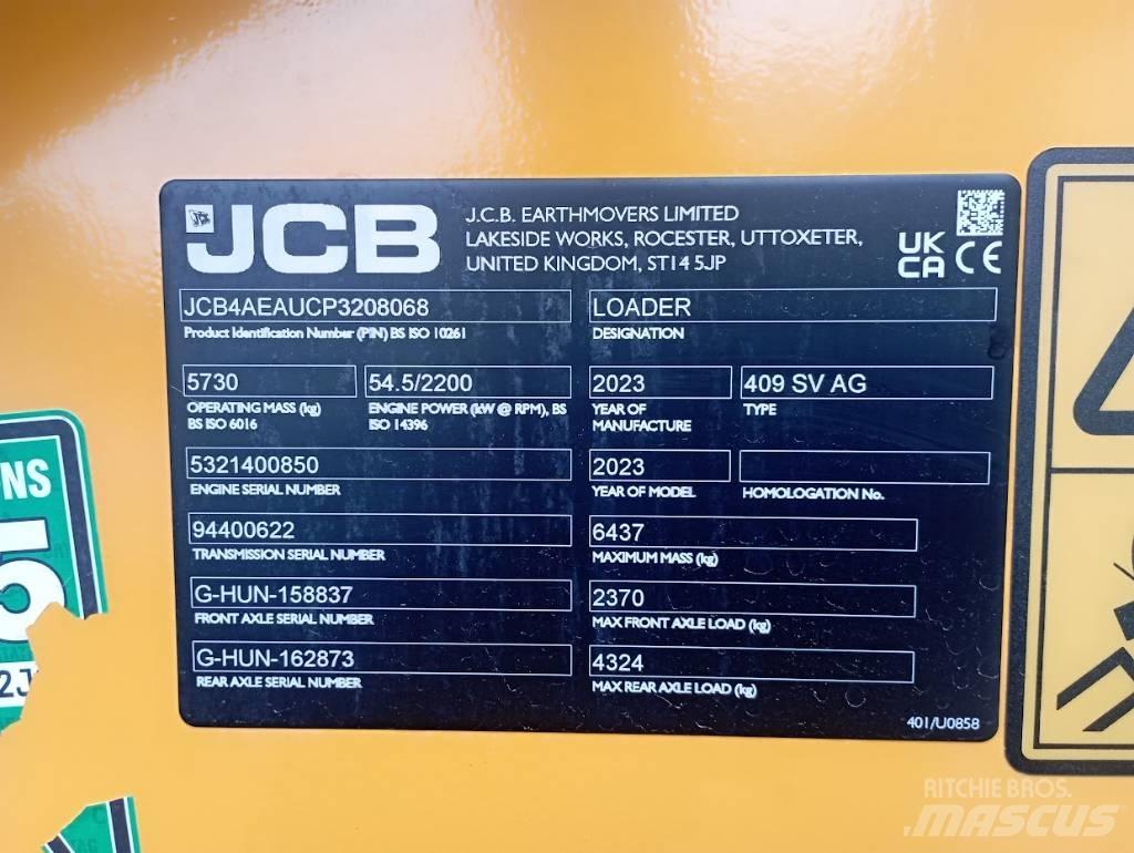 JCB 409 Incarcator pe pneuri