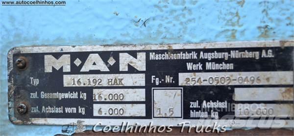 MAN 16.192 HAK Camioane platforma/prelata