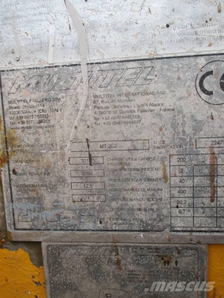 Multitel MT 202 Platforme aeriene montate pe camion