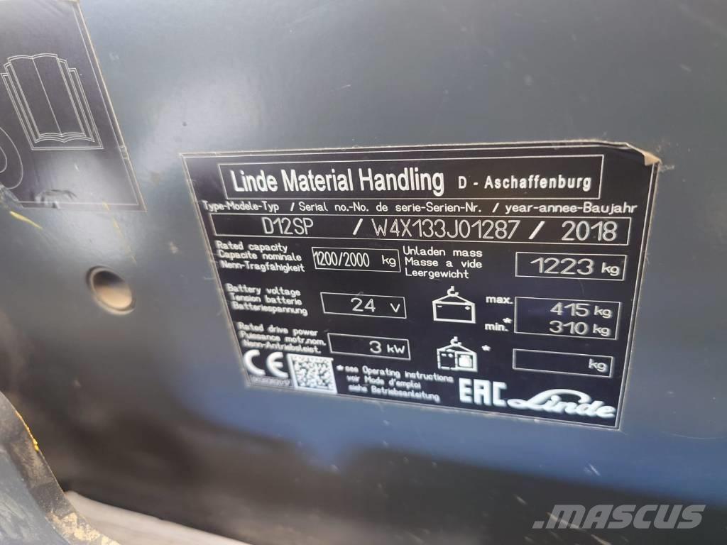 Linde D 12 Transpaleti autopropulsanti