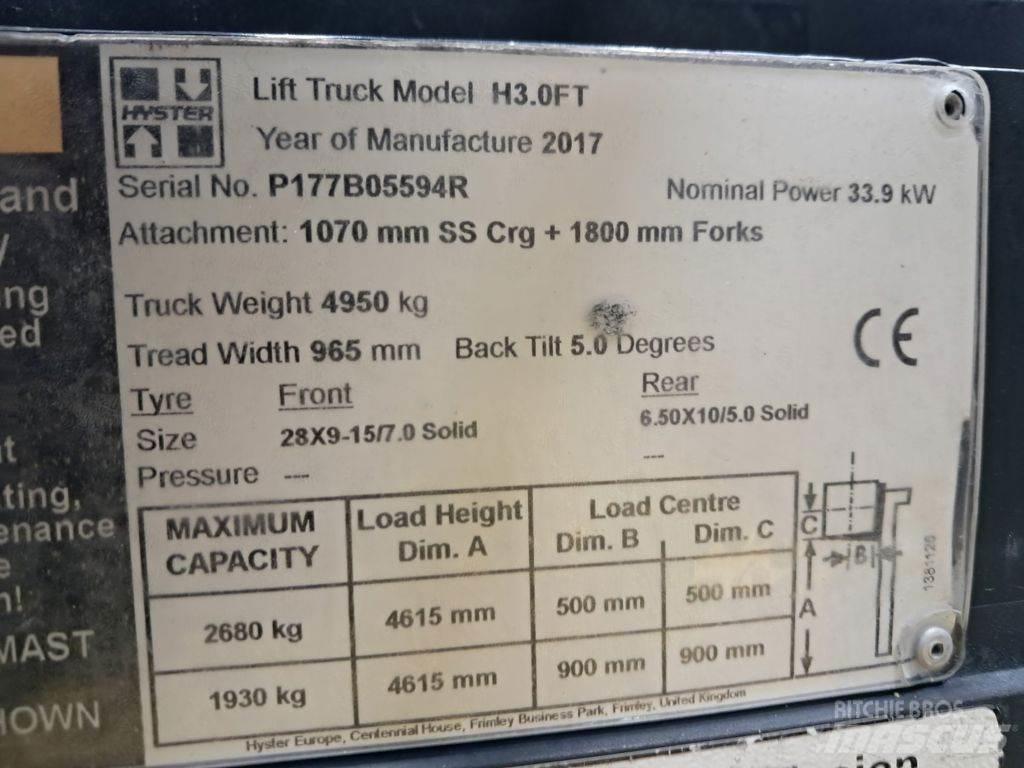 Hyster H3.0FT Stivuitor electric