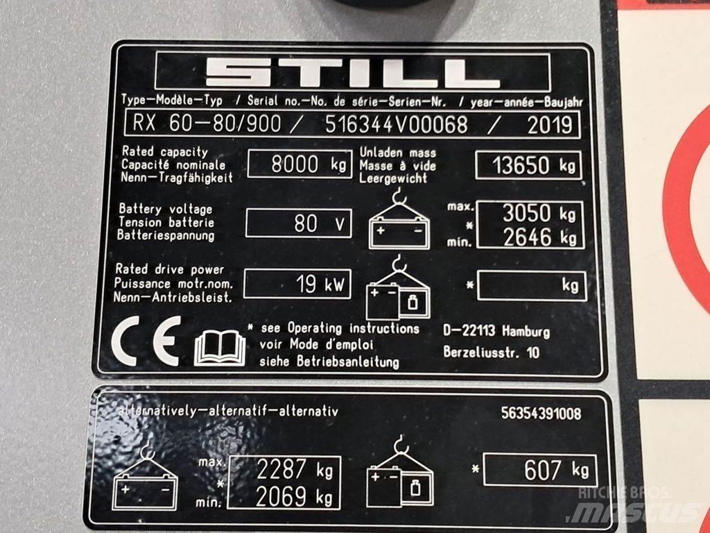 Still RX60-80/900 Stivuitor electric