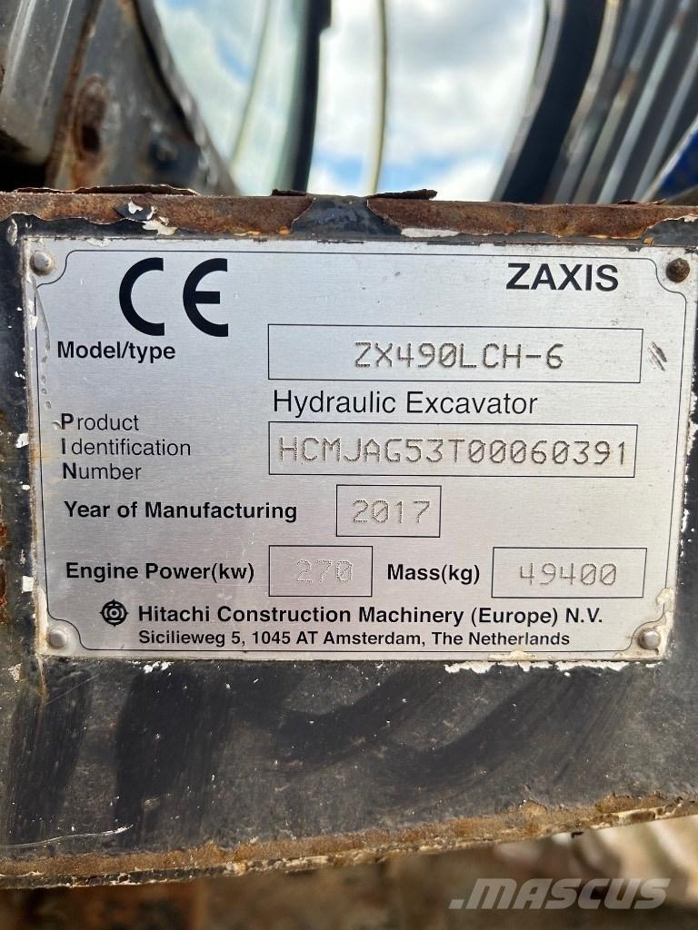 Hitachi 490 LCH-6 Excavatoare pe șenile
