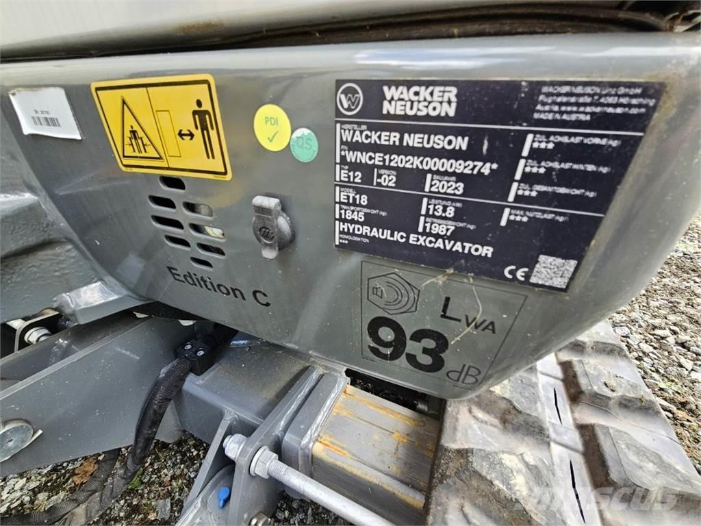 Wacker ET 18 Mini excavatoare < 7t