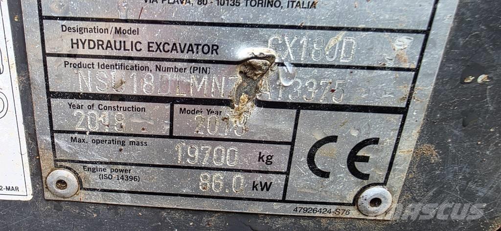 CASE CX180D Excavatoare pe șenile
