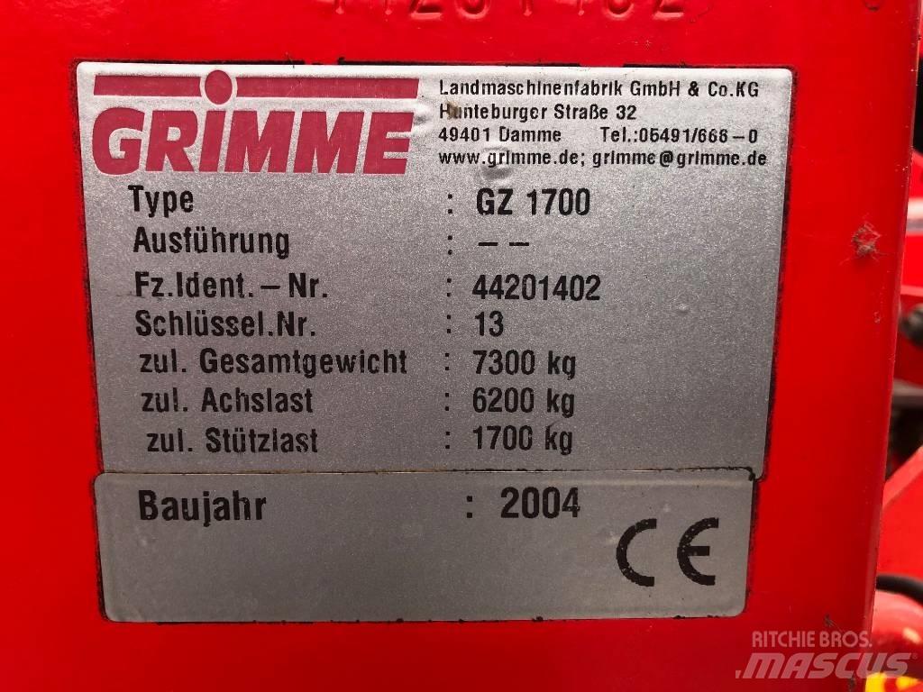 Grimme GZ 1700 Recoltatoare de cartofi