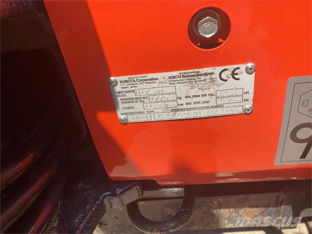 Kubota U17-3 Mini excavatoare < 7t