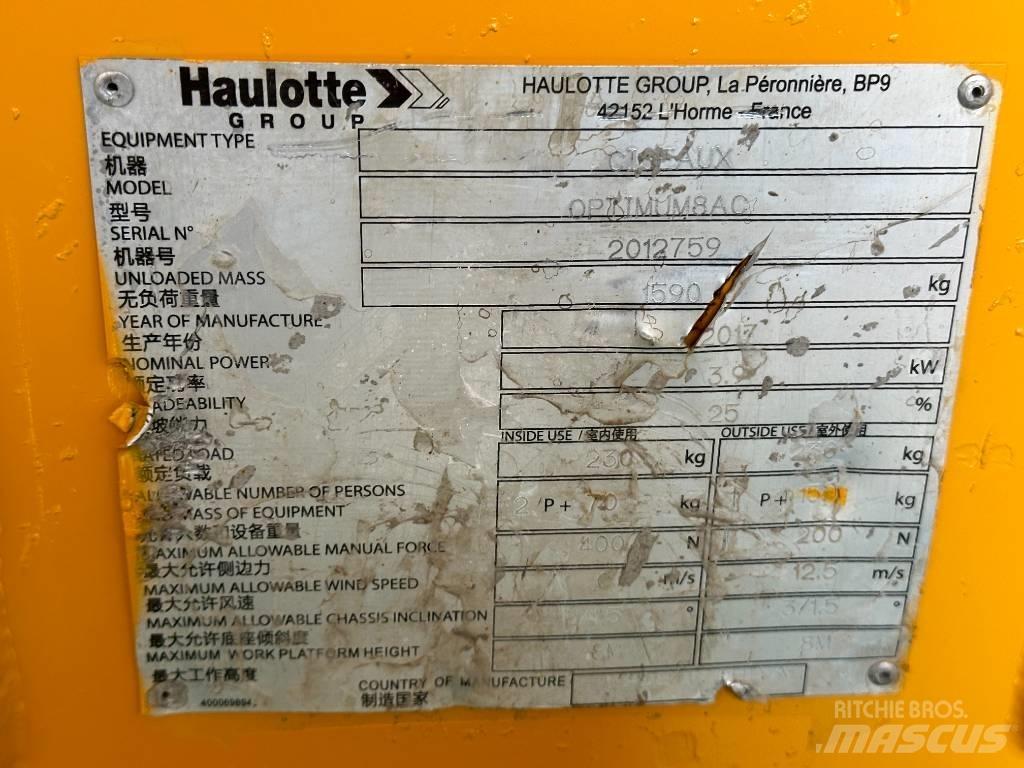 Haulotte OPTIMUM 8 Platforme foarfeca