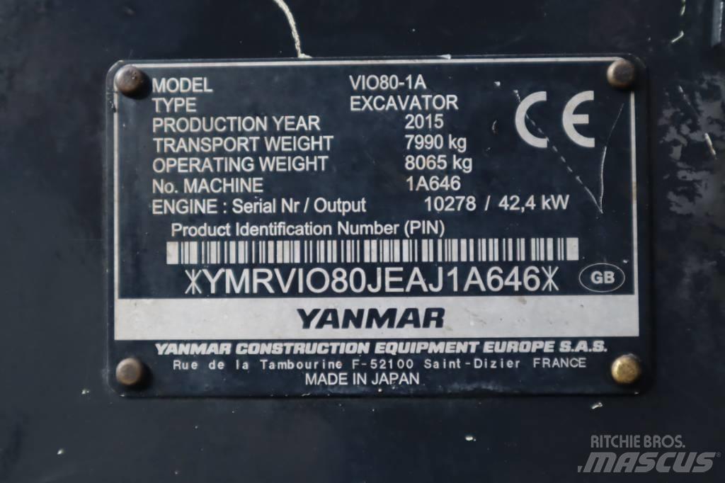 Yanmar VIO80-1A Excavatoare 7t - 12t