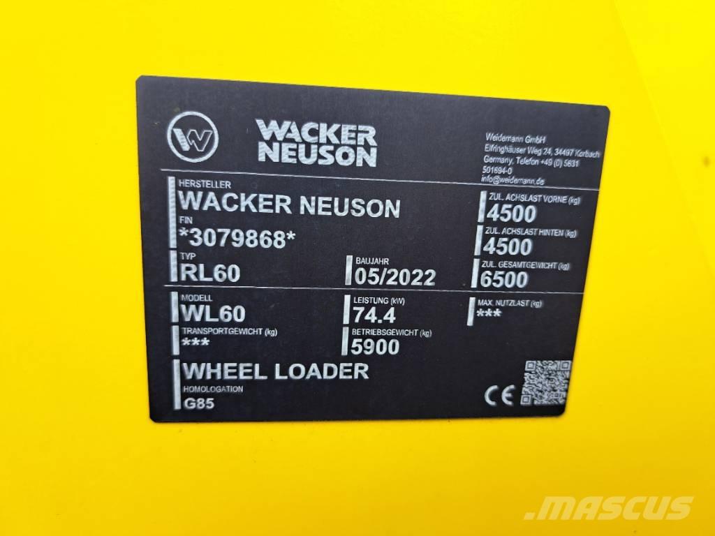 Wacker Neuson WL60 Incarcator pe pneuri
