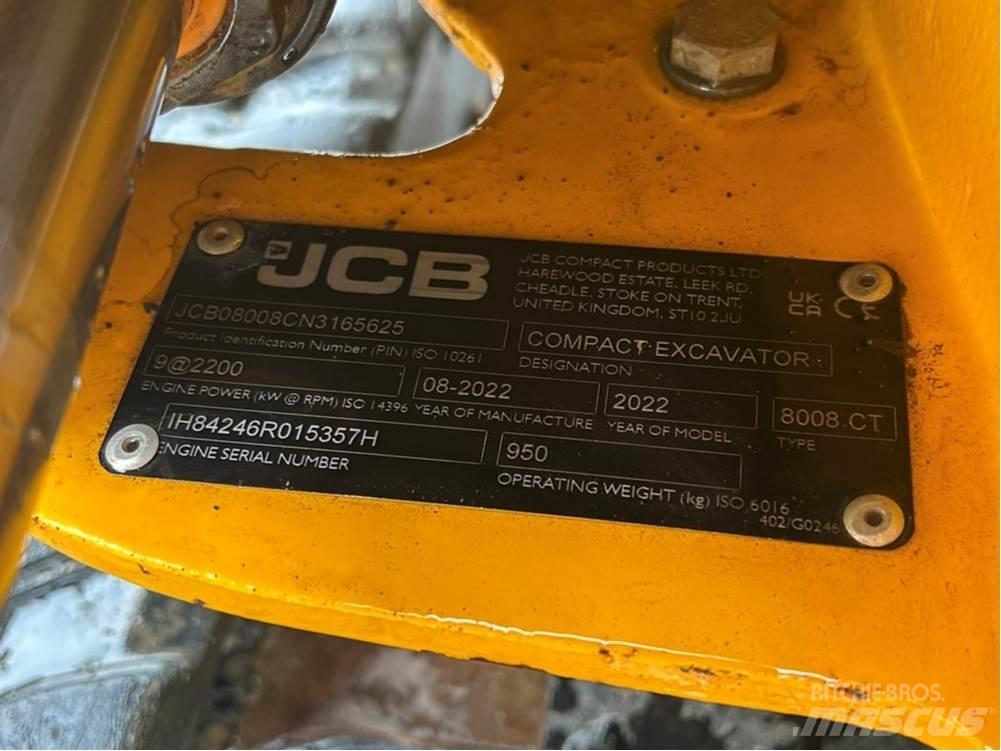 JCB MICRO 8008 Mini excavatoare < 7t