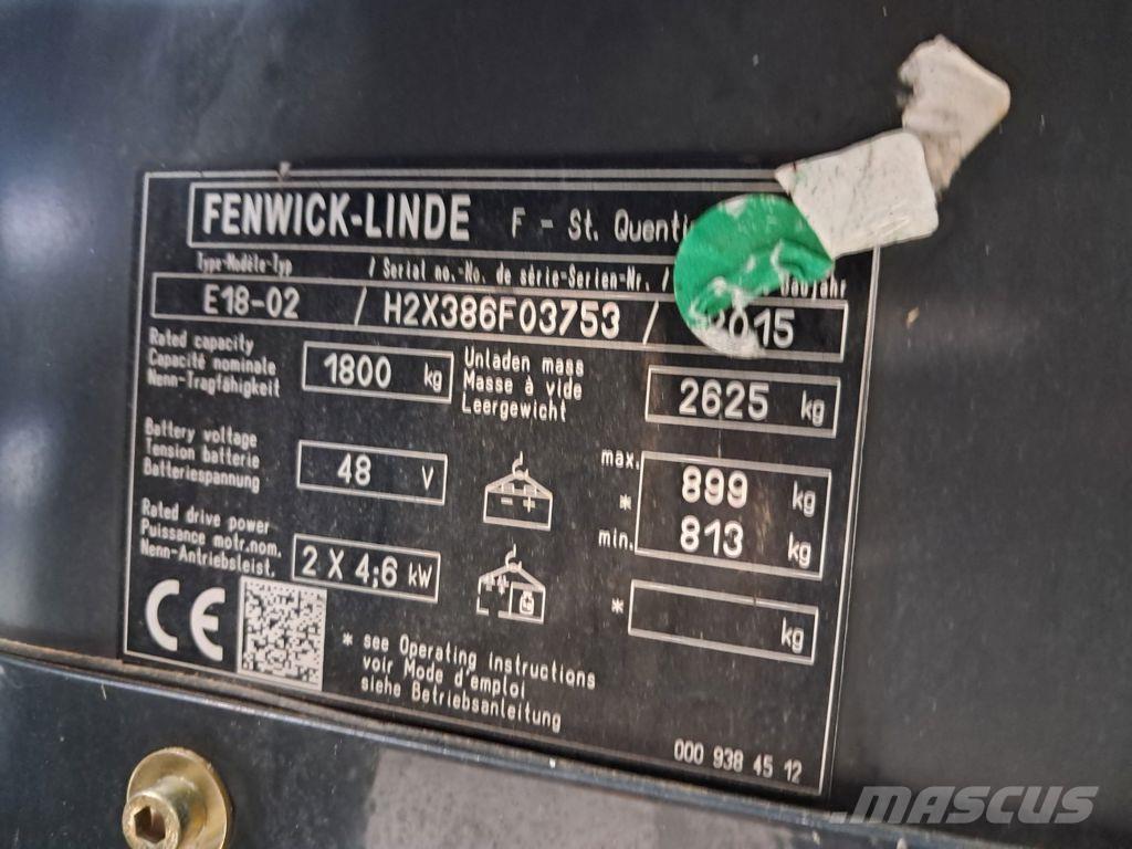 Linde E18-02 Stivuitor electric