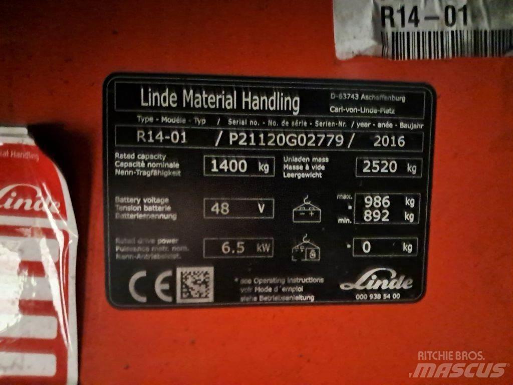 Linde R14-01 Stivuitor cu catarg retractabil