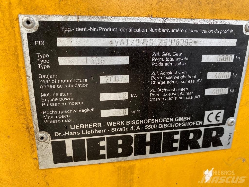 Liebherr 506 Stereo Incarcator pe pneuri