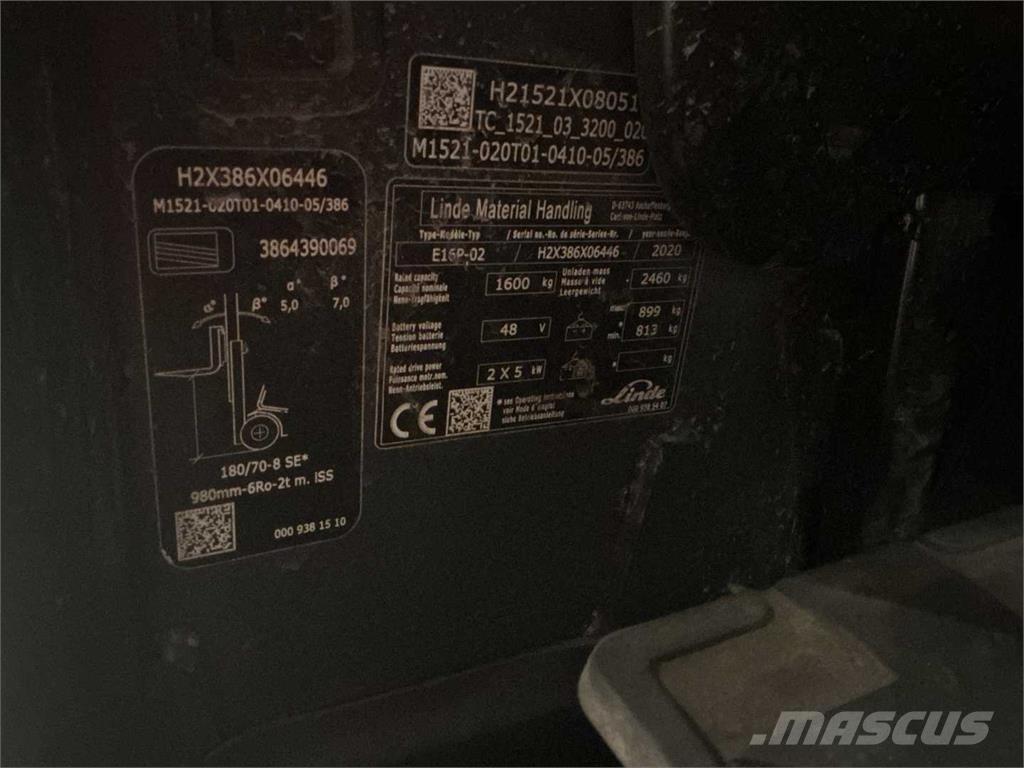 Linde E16P Stivuitor electric