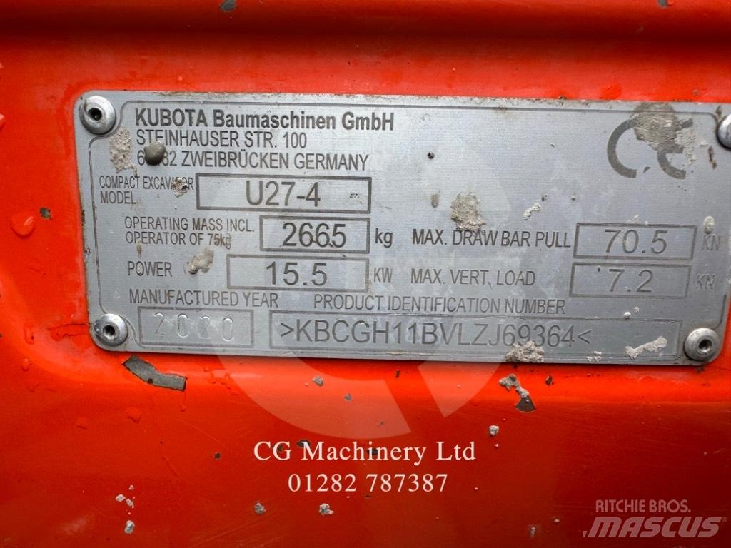 Kubota U 27-4 Mini excavatoare < 7t