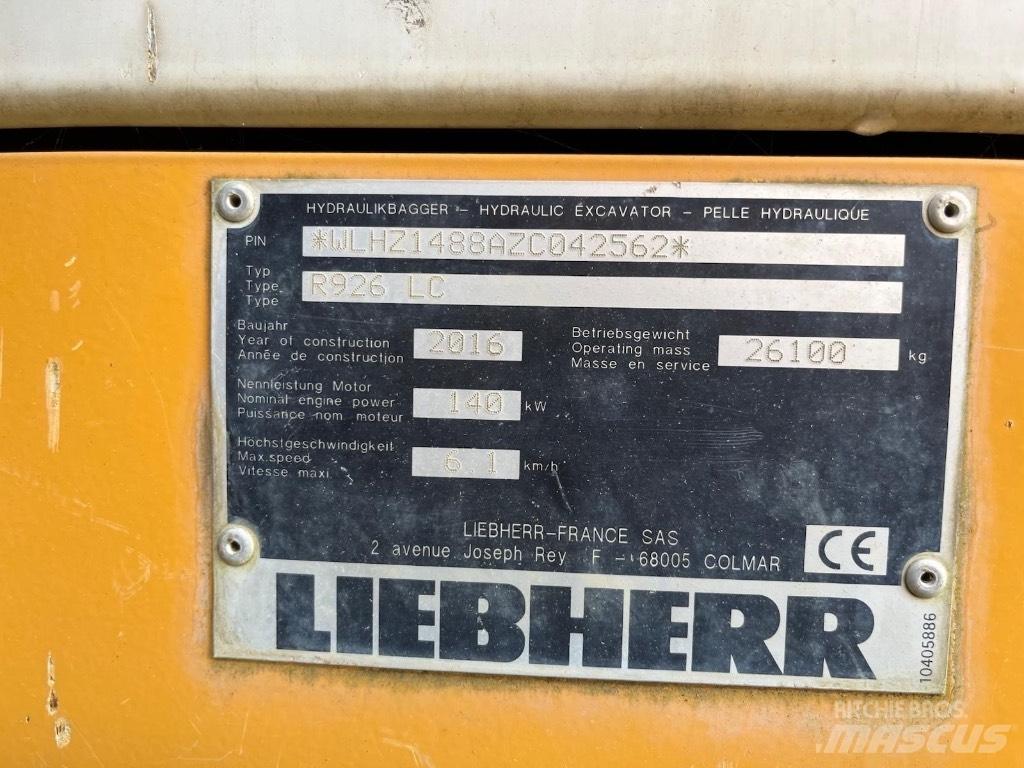 Liebherr 926 Excavatoare pe șenile
