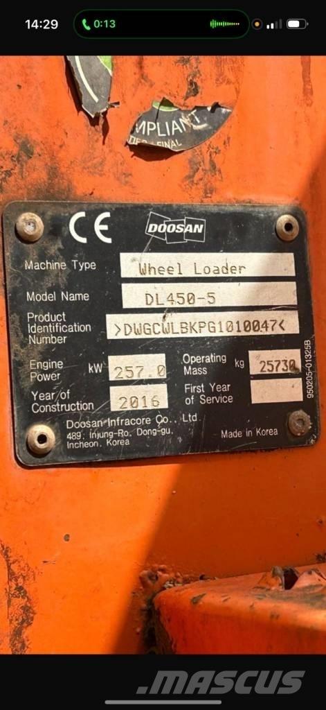 Doosan DL 450-5 Incarcator pe pneuri