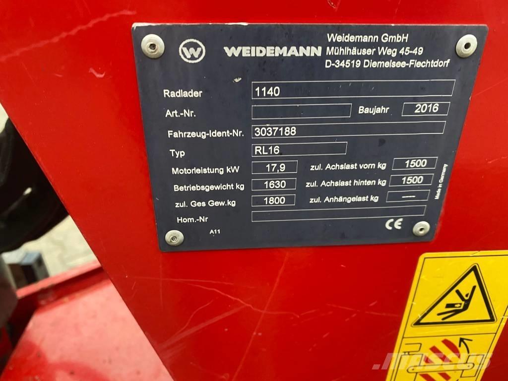 Weidemann 1140 Incarcator pe pneuri