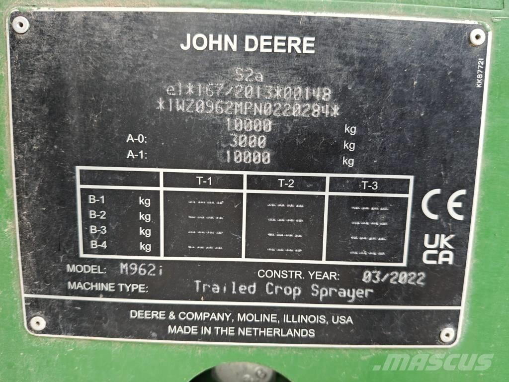 John Deere M 962 i Tractoare agricole sprayers
