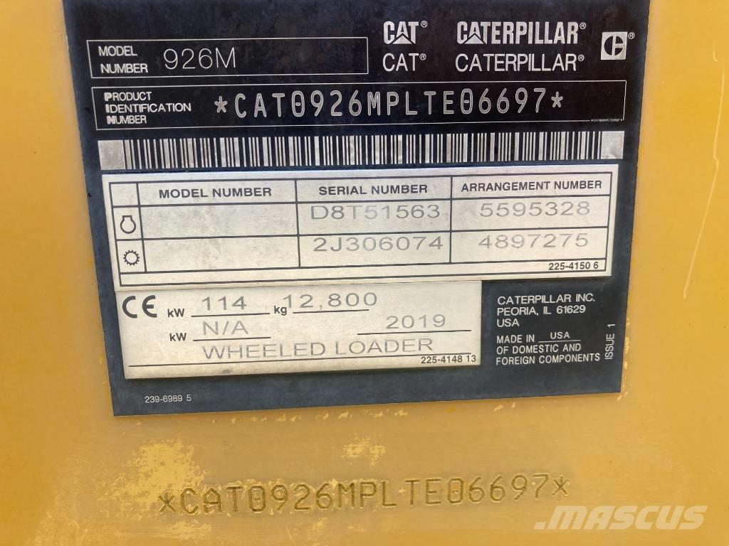CAT 926M Incarcator pe pneuri
