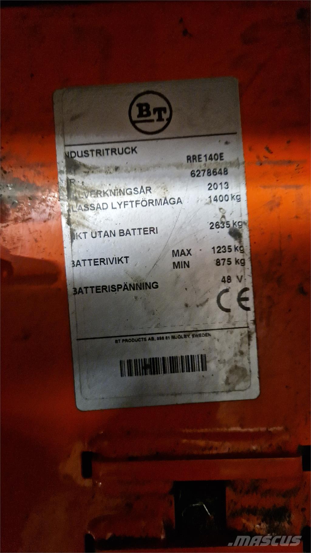 BT RRE140E Stivuitor cu catarg retractabil