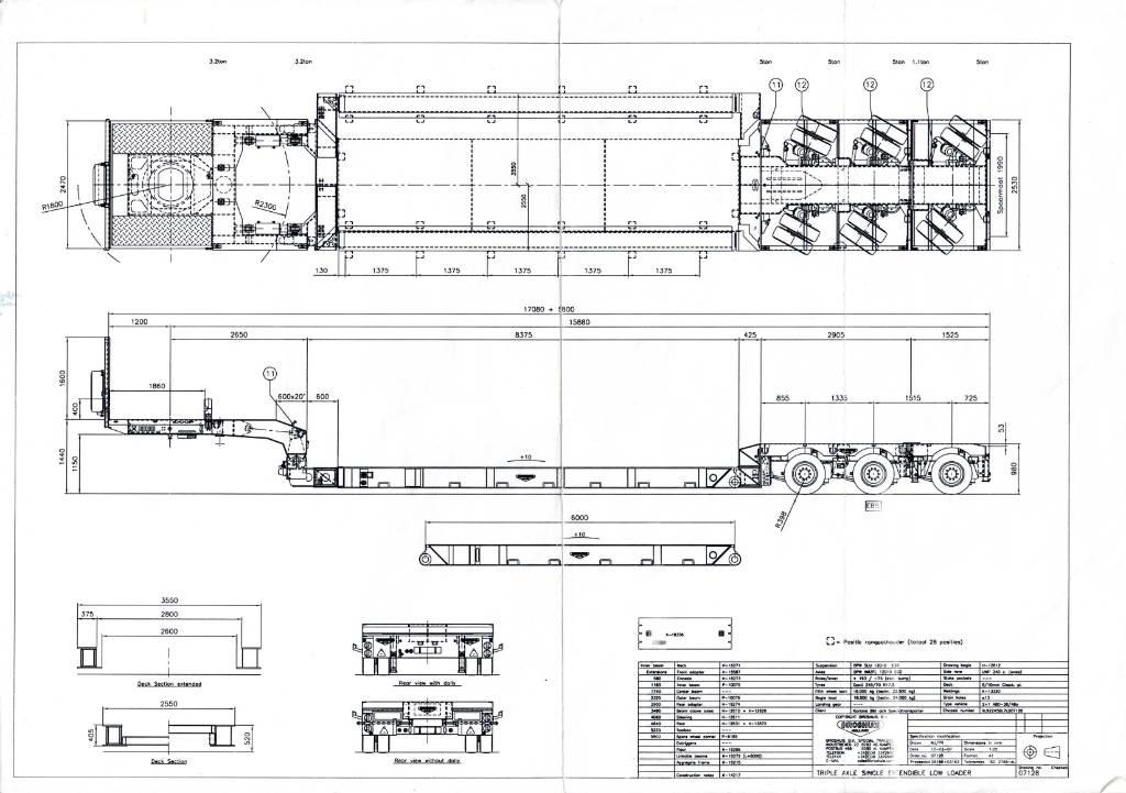 Broshuis Low loader Semi-remorca agabaritica