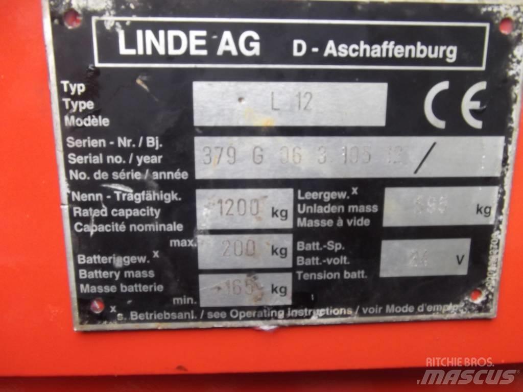 Linde L12 /379/ V-2097 Transpaleti autopropulsanti