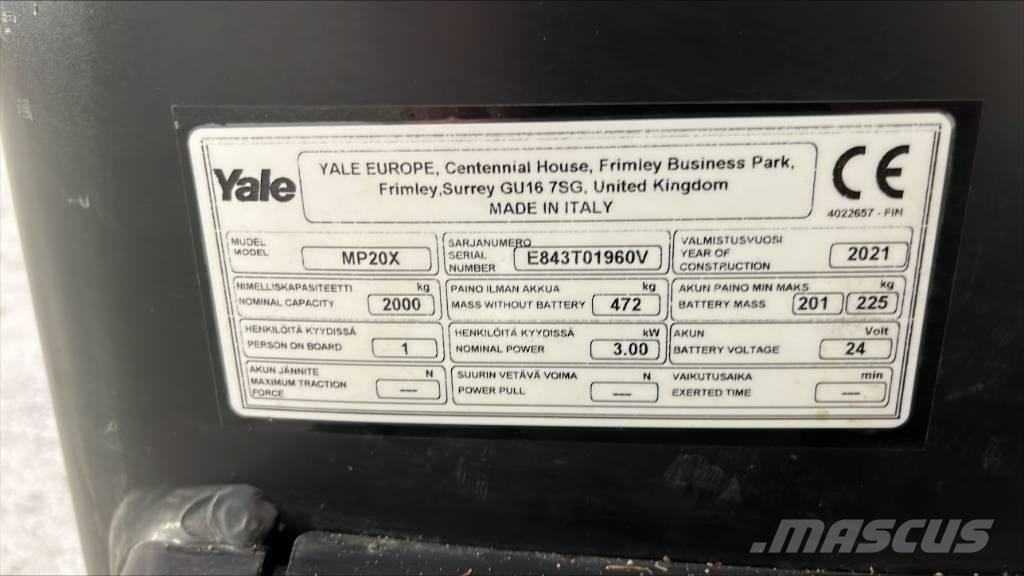 Yale MP 20 X Transpaleta cu platforma