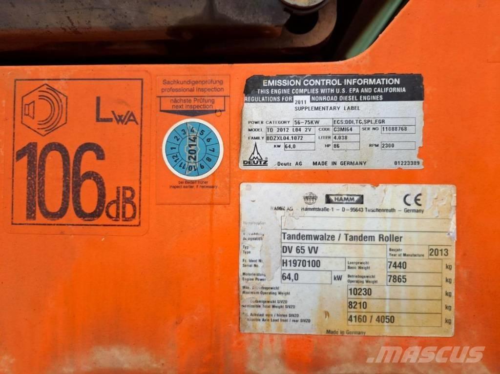 Hamm DV 65 VV Cilindri compactori dubli