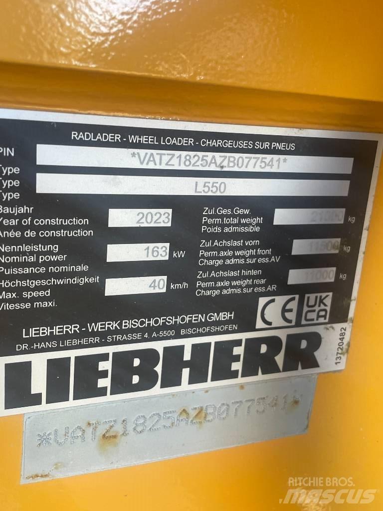Liebherr L550XPower Incarcator pe pneuri