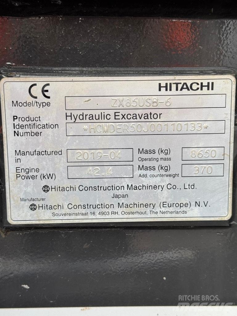 Hitachi ZX 85 US B-6 Excavatoare 7t - 12t