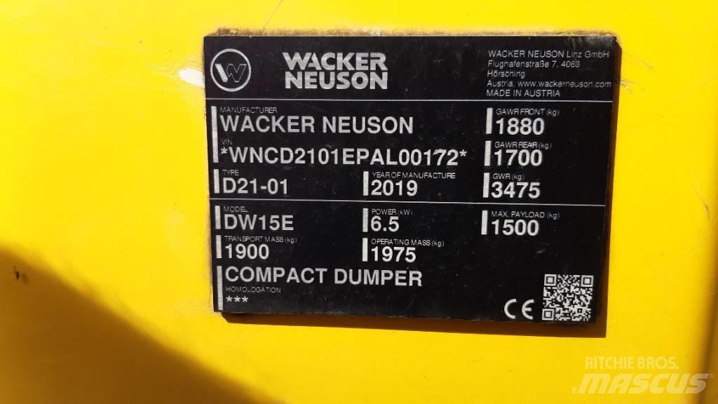 Wacker Neuson DW15e Minitractor de teren