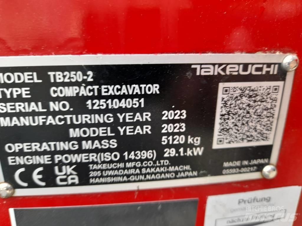Takeuchi TB 250-2 Mini excavatoare < 7t