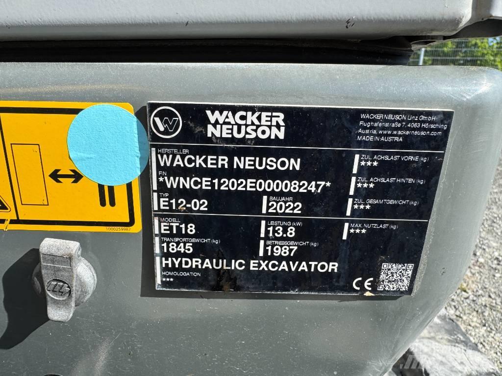 Wacker Neuson ET18 Excavatoare pe șenile
