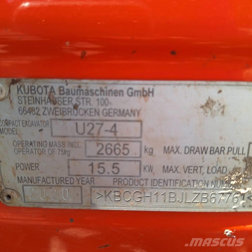 Kubota U 27-4 Mini excavatoare < 7t