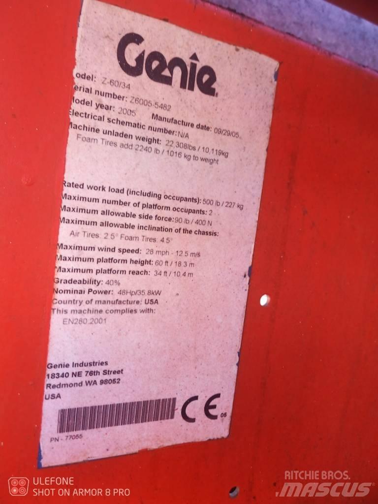 Genie Z 60/34 RT Nacele cu brat articulat