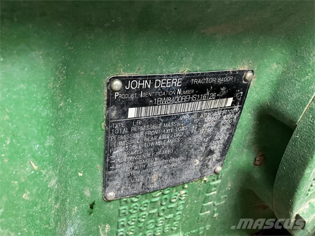 John Deere 8400R Tractoare