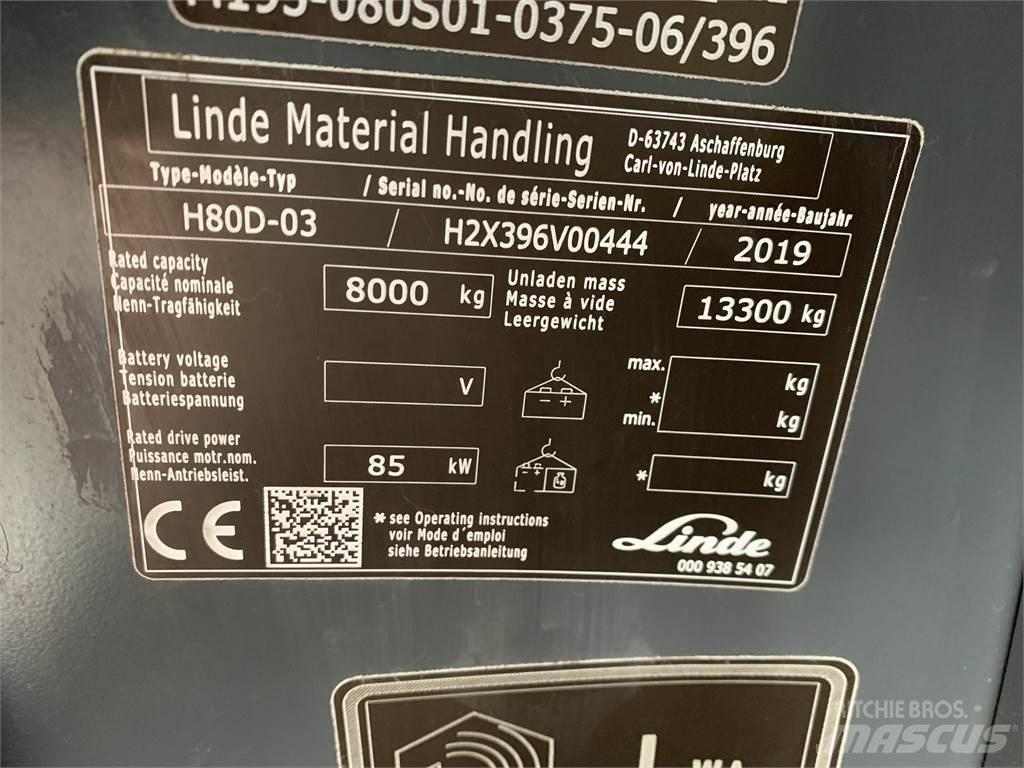 Linde H80D Stivuitor diesel