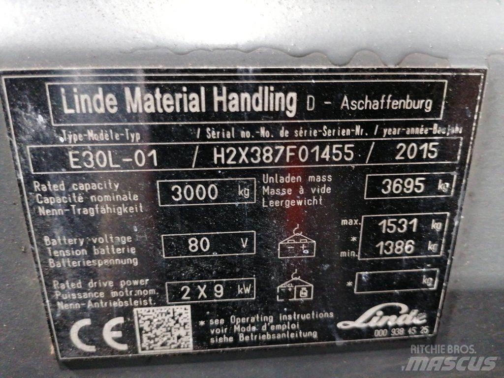 Linde E30L-01 Stivuitor electric