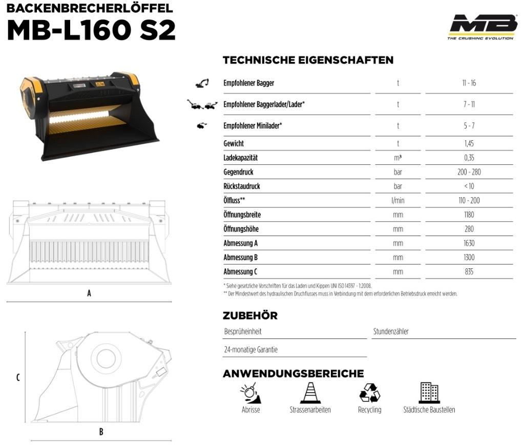MB Crusher L 160 S2 Ciocane / Concasoare