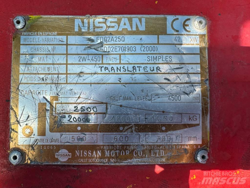Nissan FD02A25Q Stivuitor diesel